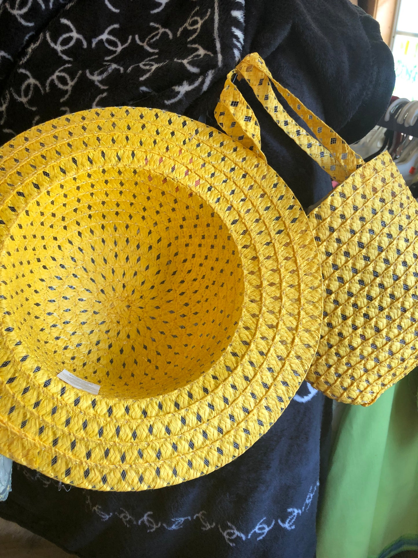 Girls Easter Dress Up Hat And Purse Set Color Yellow "New Arrival"