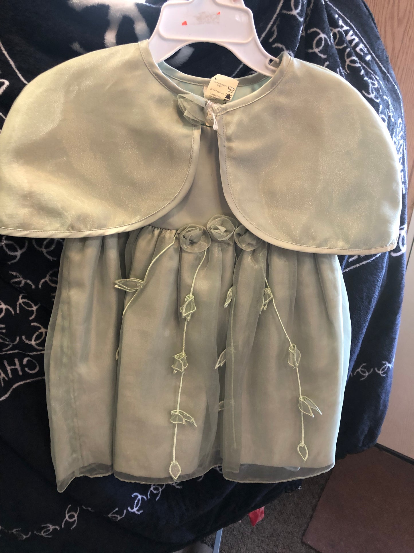Toddler Girls 2piece Dress Size 2T By; b.t. Kids Color Pea Green