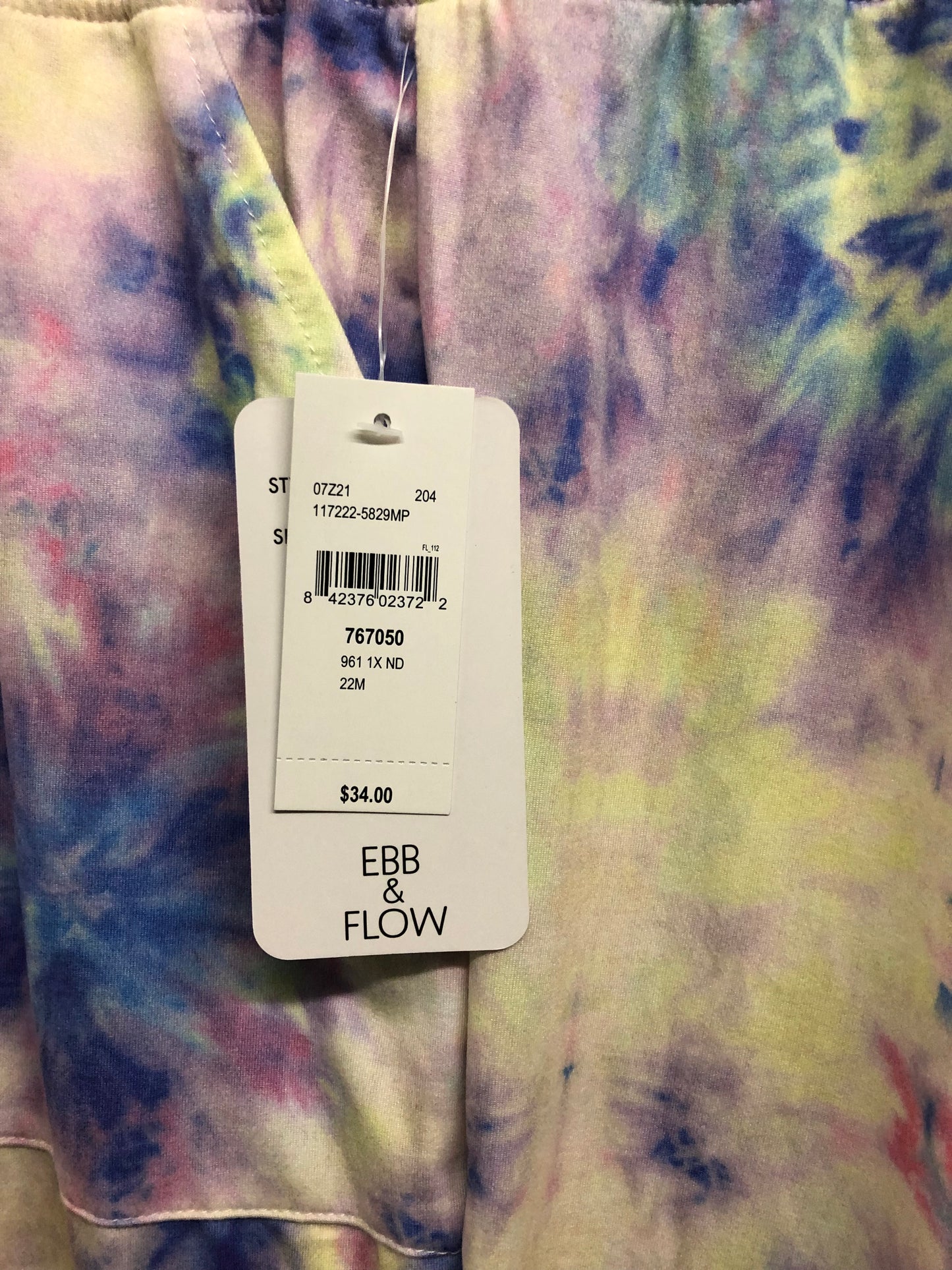 Woman Hoodie Tie Dye Jogger Set Size 1XL SOLD OUT)