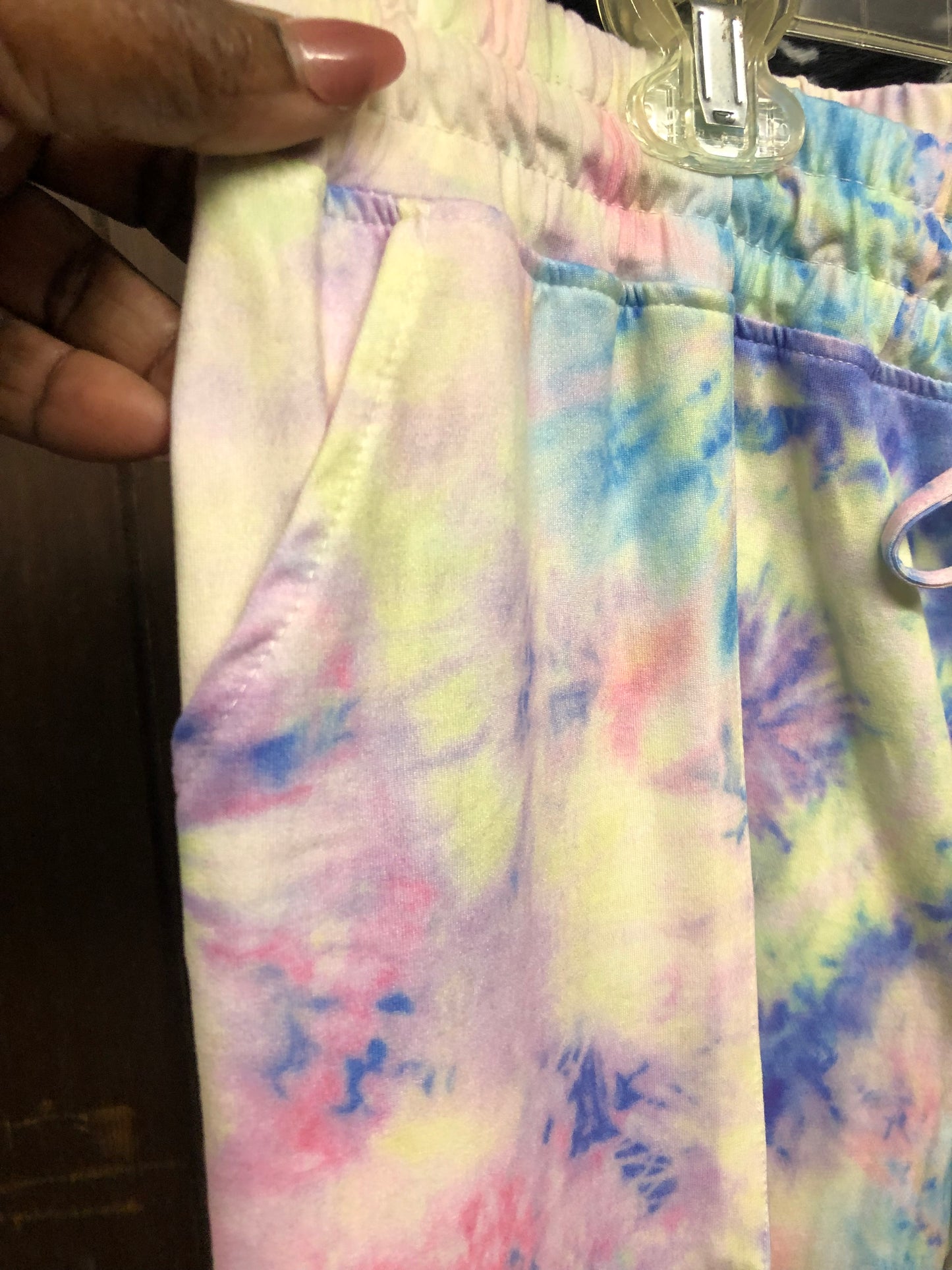 Woman Hoodie Tie Dye Jogger Set Size 1XL SOLD OUT)
