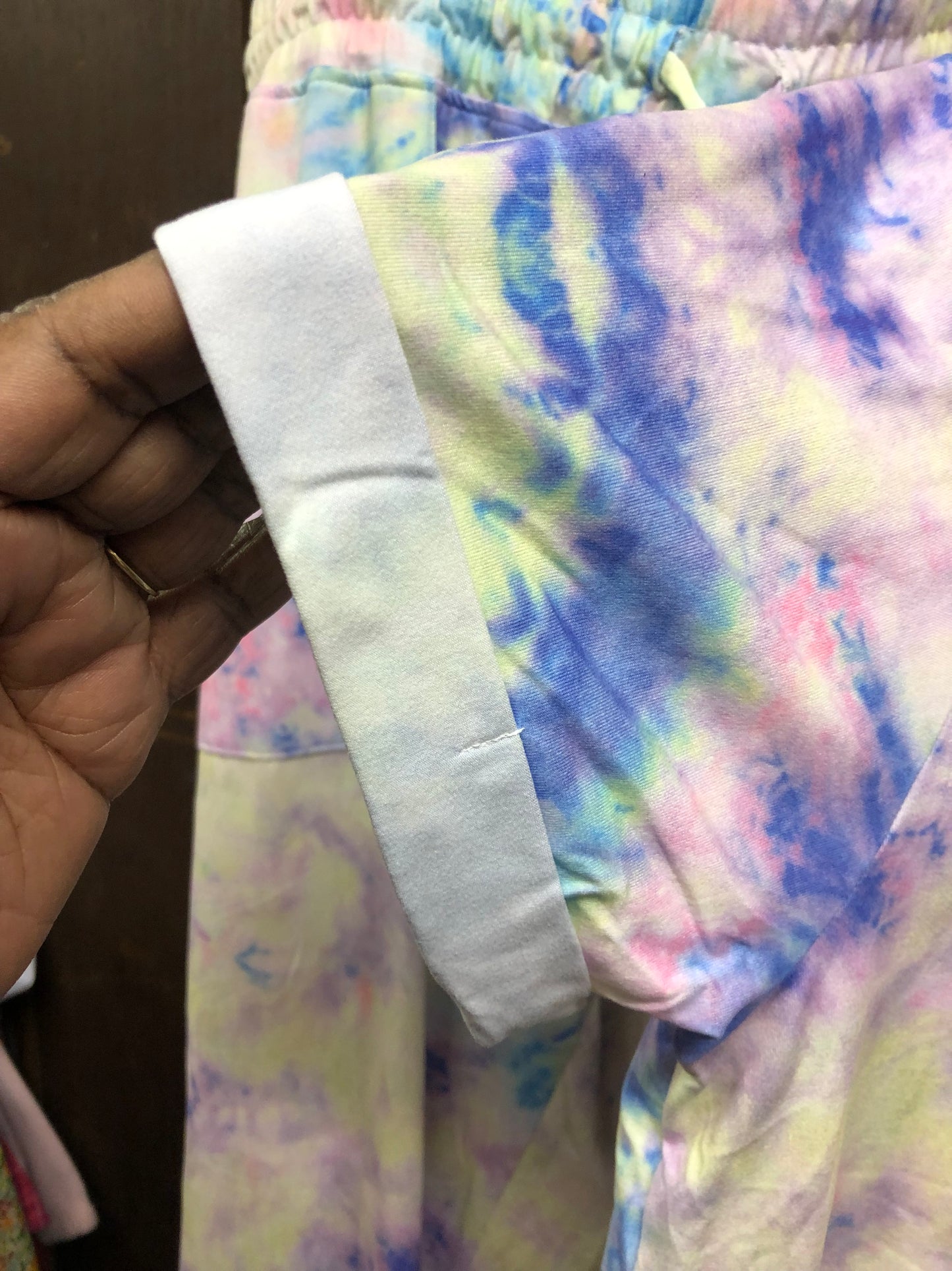 Woman Hoodie Tie Dye Jogger Set Size 1XL SOLD OUT)