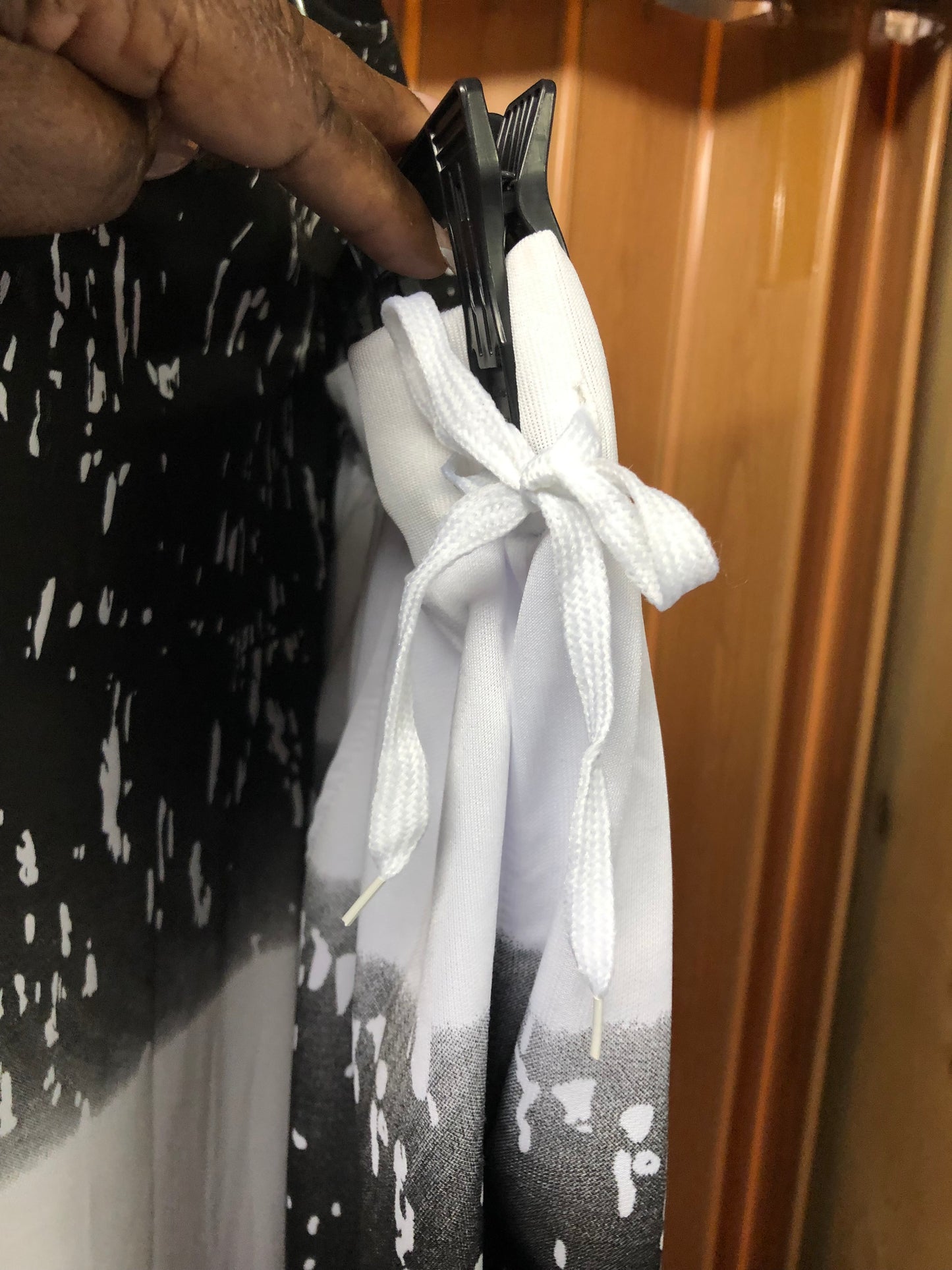 Men Fashiom 2Piece Short Set Size 2XL Black/White Drip"On Sale Now"