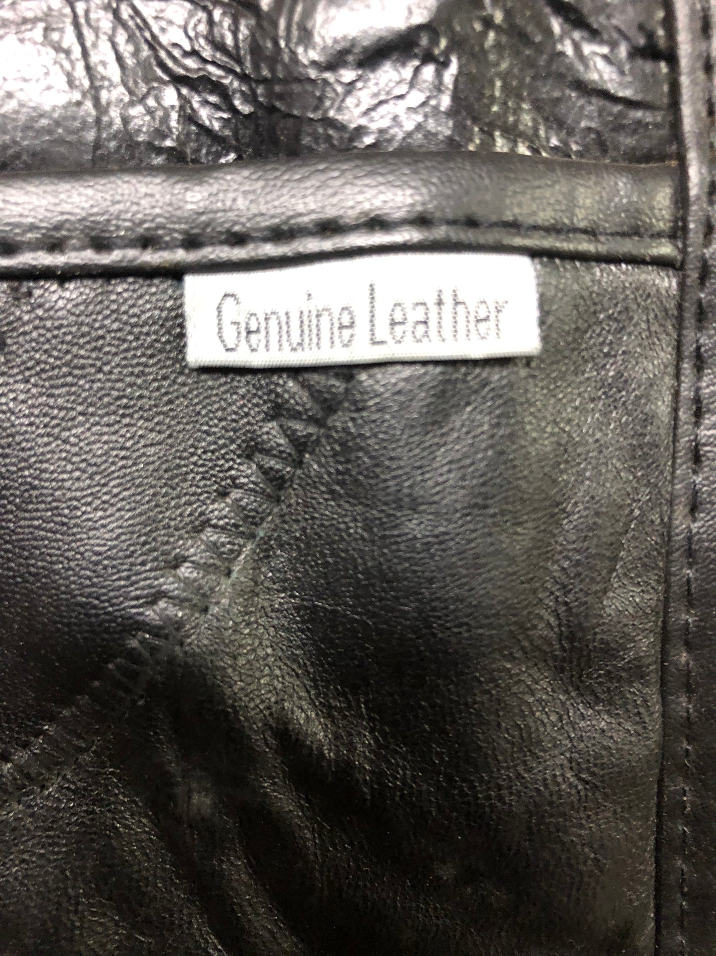 Woman Shoulder Bag Top Grain Lambskin Leather Color Black