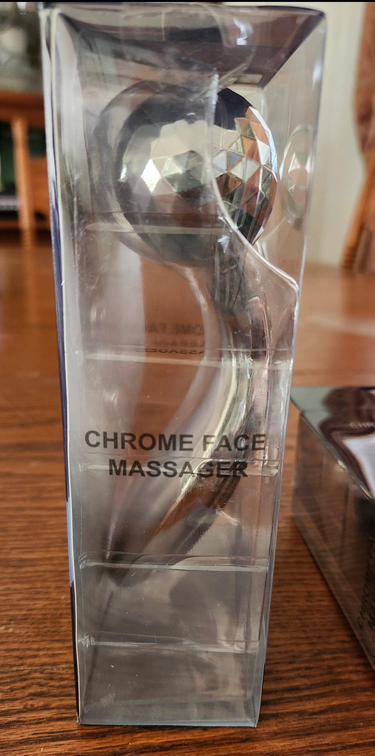 Chrome Face Massager With Double Rollers By Sky Maxx "New Arrival"