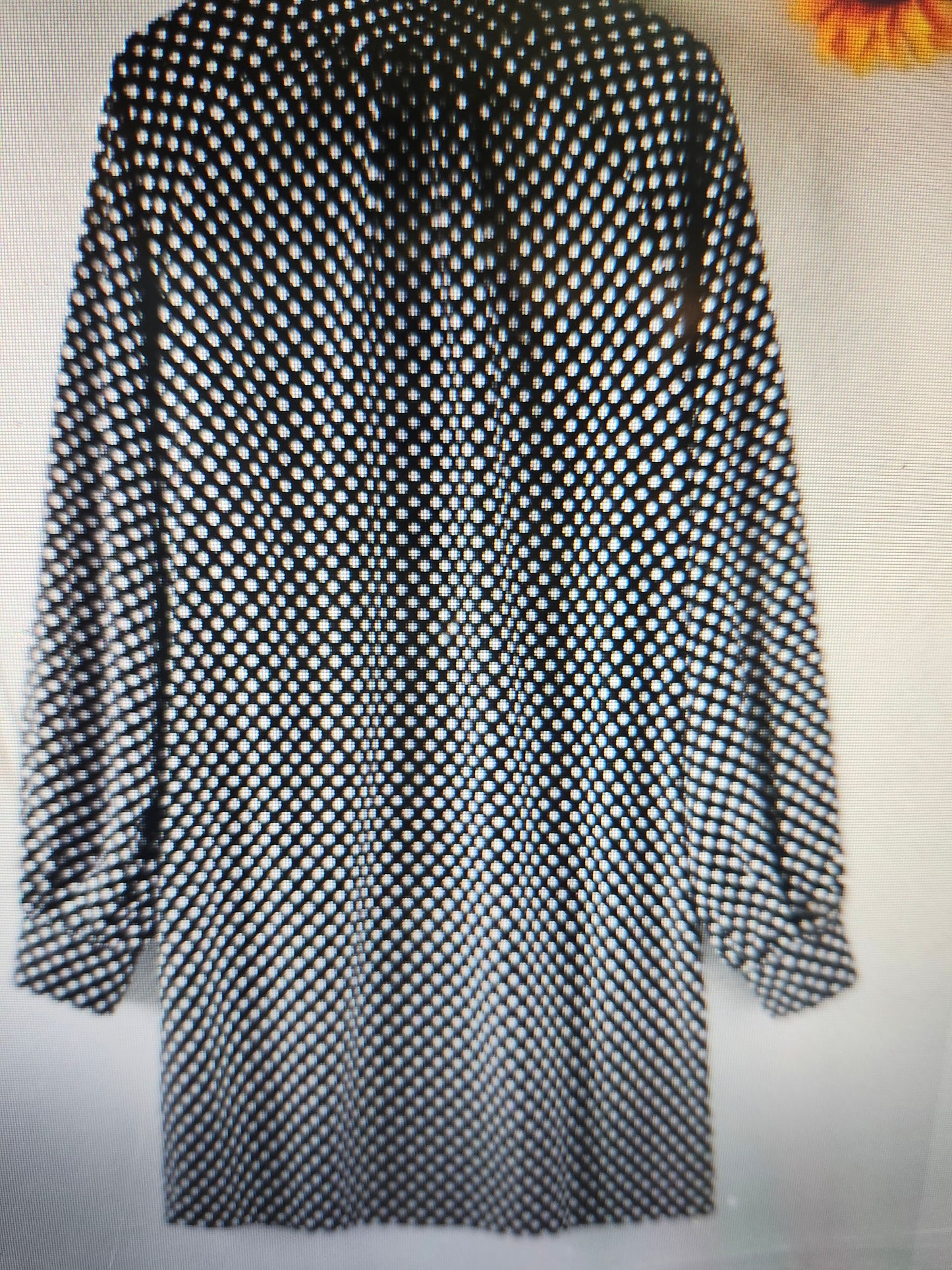 Woman Polka Dot Print Mock Neck Dress Size L(8-10) New Arrival(SOLD OUT)