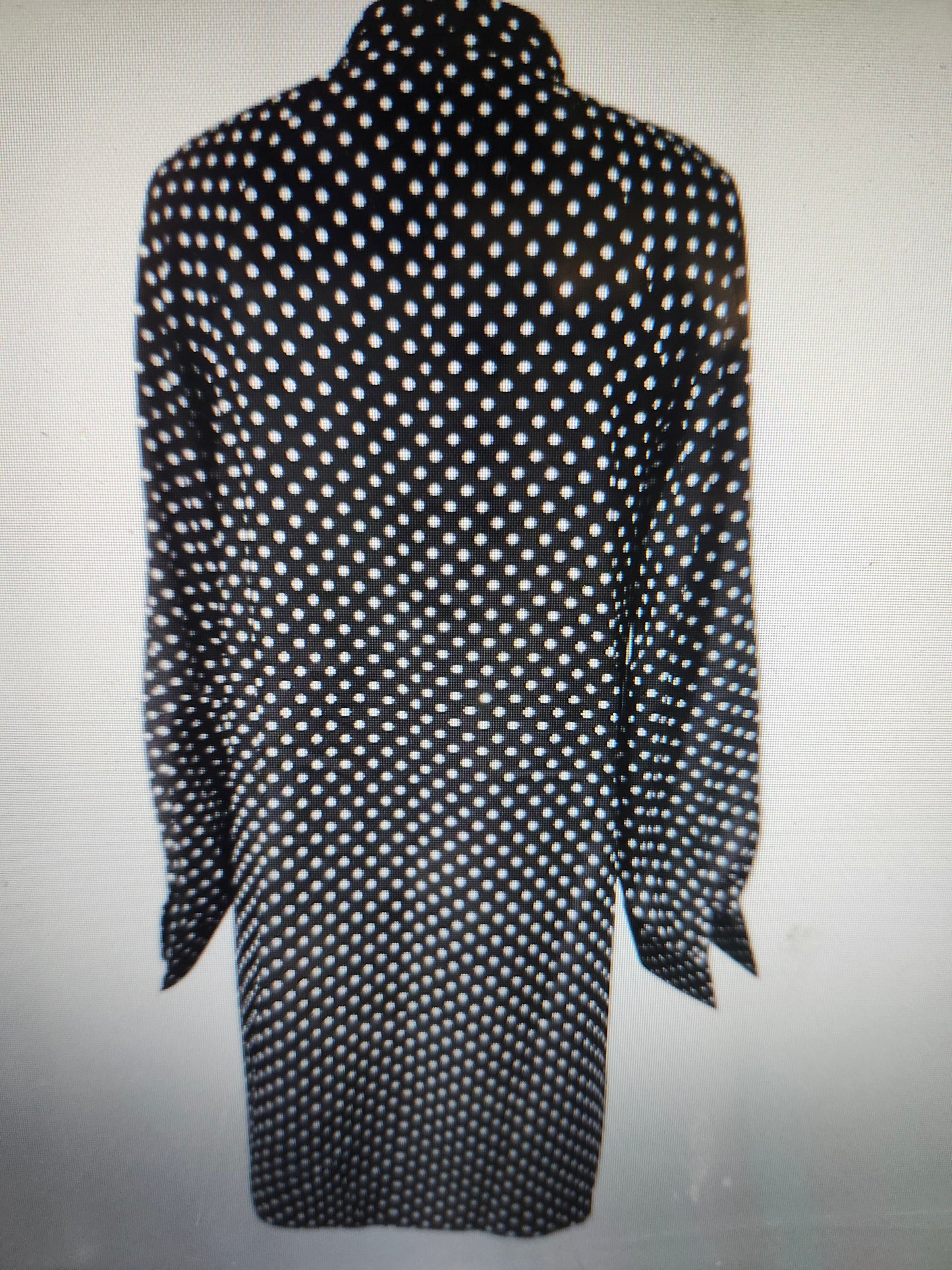 Woman Polka Dot Print Mock Neck Dress Size L(8-10) New Arrival(SOLD OUT)