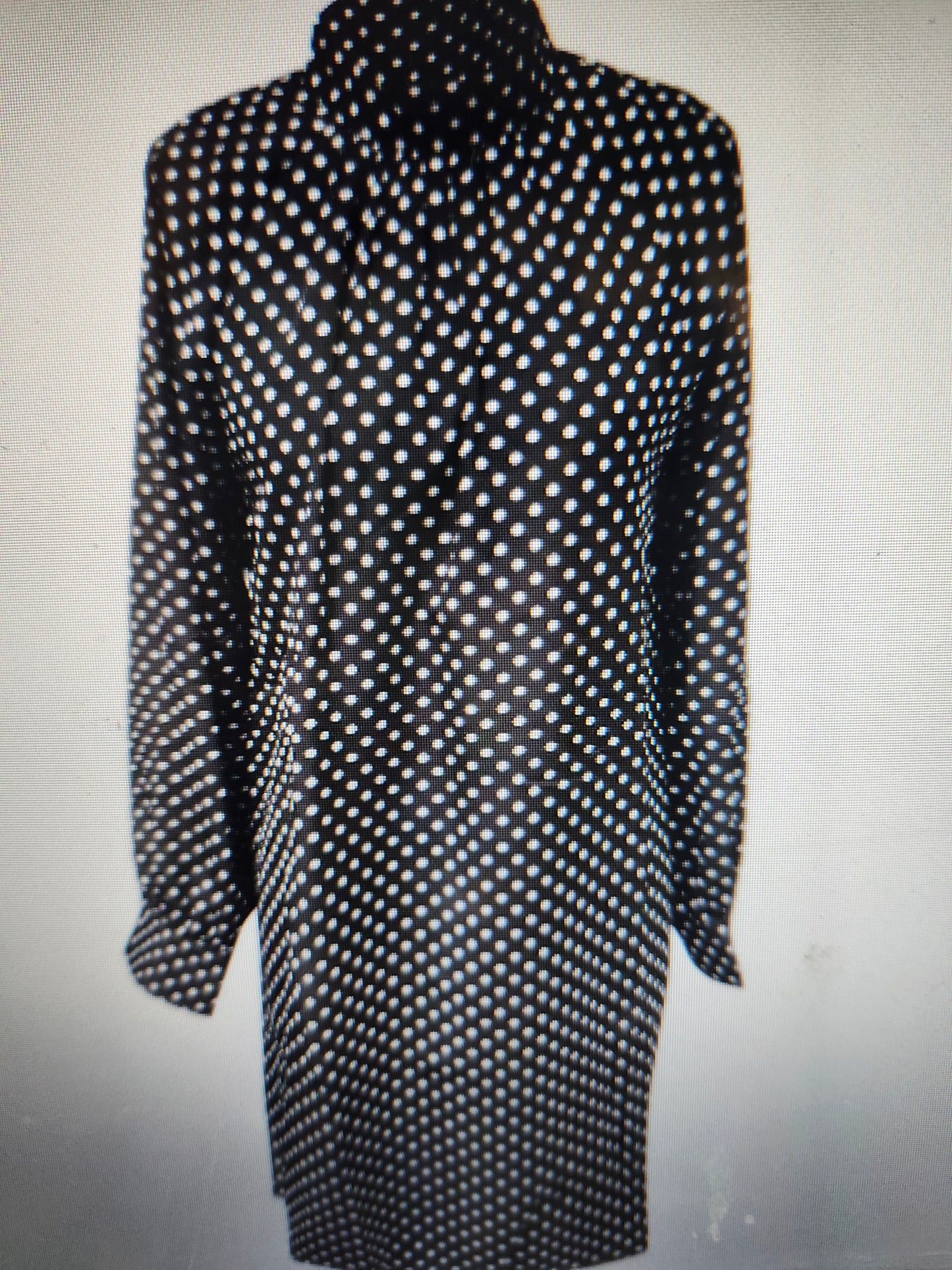 Woman Polka Dot Print Mock Neck Dress Size L(8-10) New Arrival(SOLD OUT)