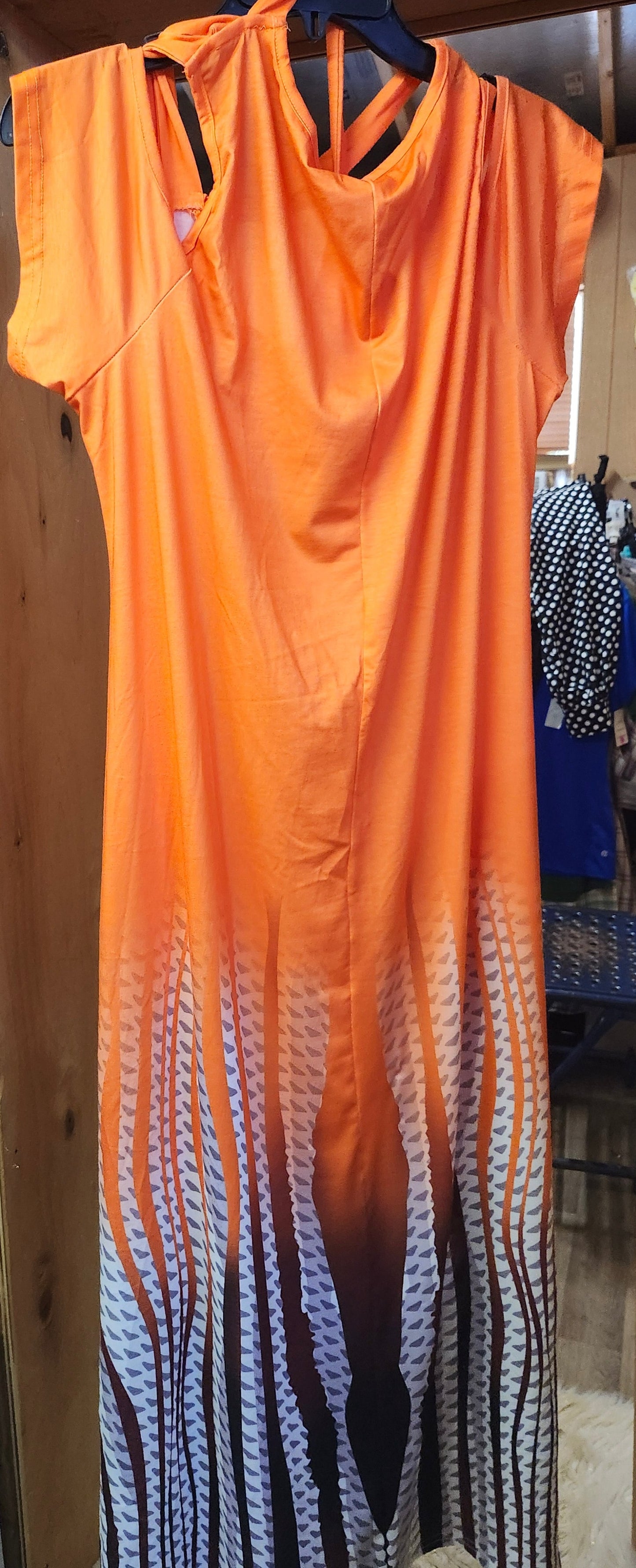Woman Plus Size Slip On Tie Dye Tunic Dress 1XL "New Arrival"