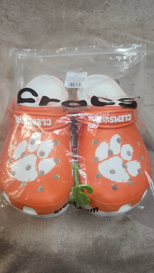 Clemson Tigers Unisex Classic Clog Crocs   Size 8 W "New Arrival"Just in time for Mothers Day
