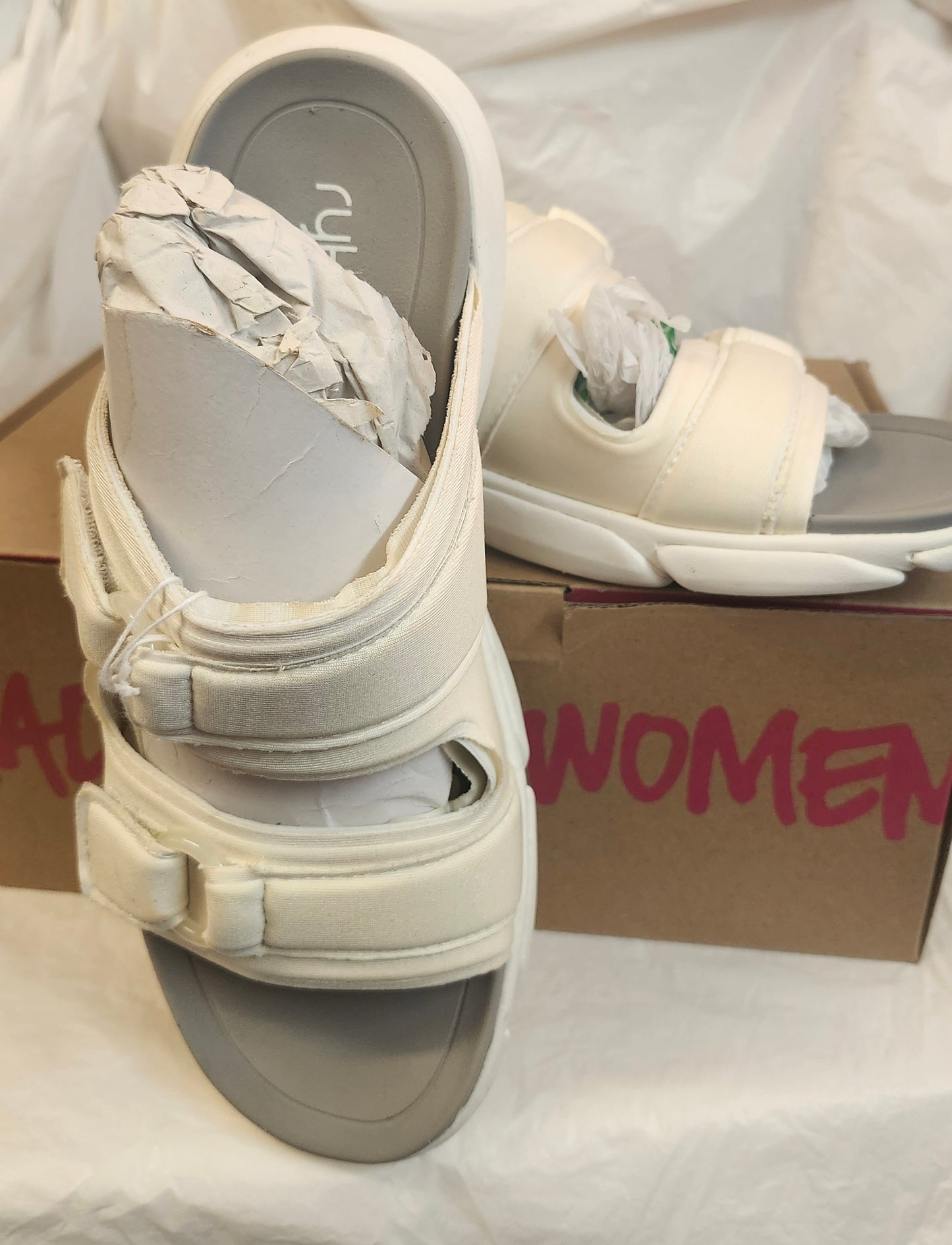 Made for women Devotion Slide By Ryka Size 9.5 Color White 'New Arrival"