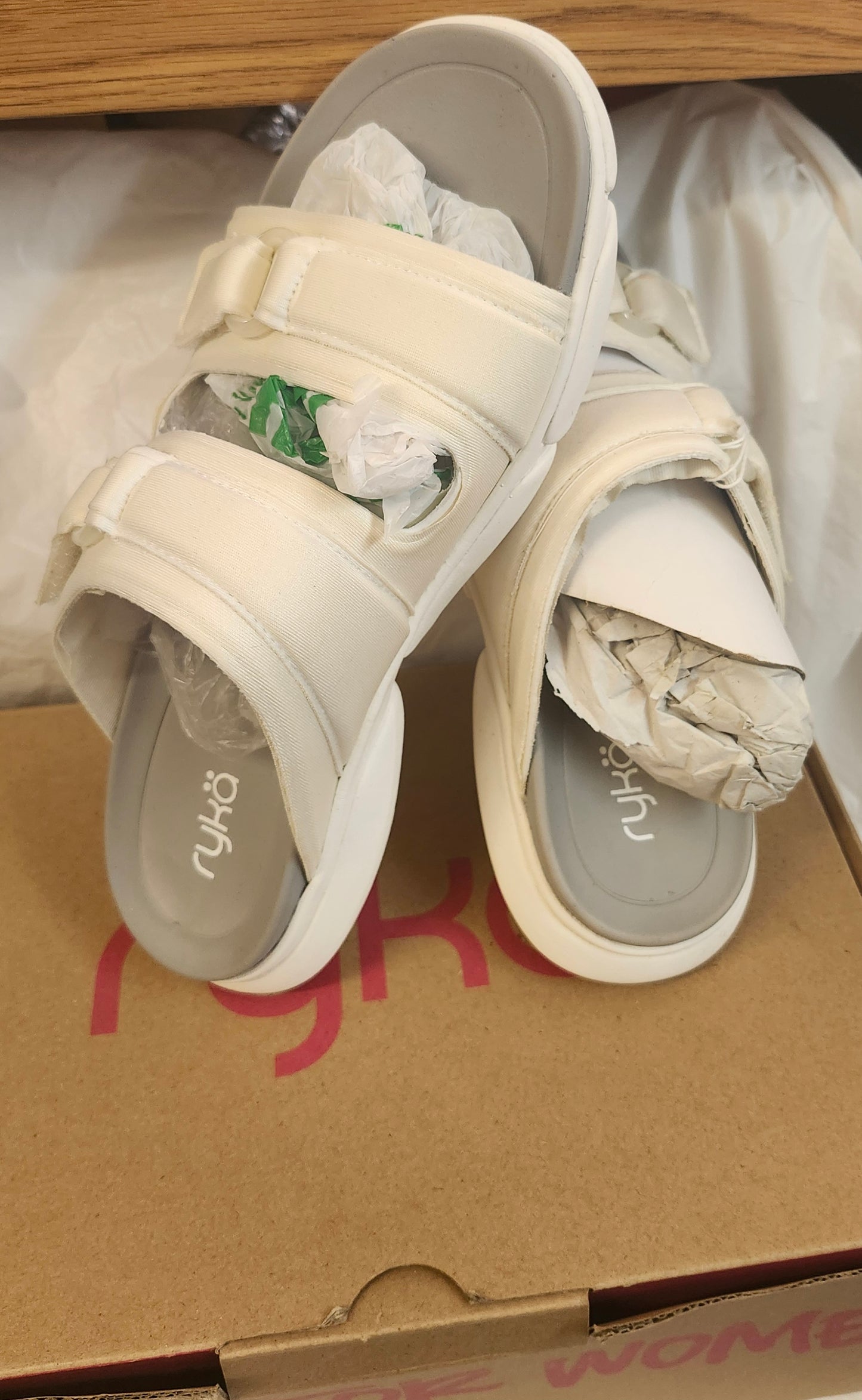 Made for women Devotion Slide By Ryka Size 9.5 Color White 'New Arrival"