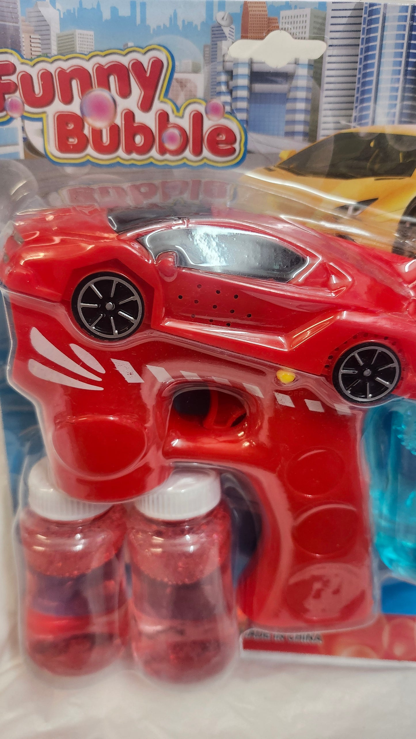 Kids Funny Car Bubble Gun. Color Red.  With Sound and Lights  "NEW ARRIVAL"