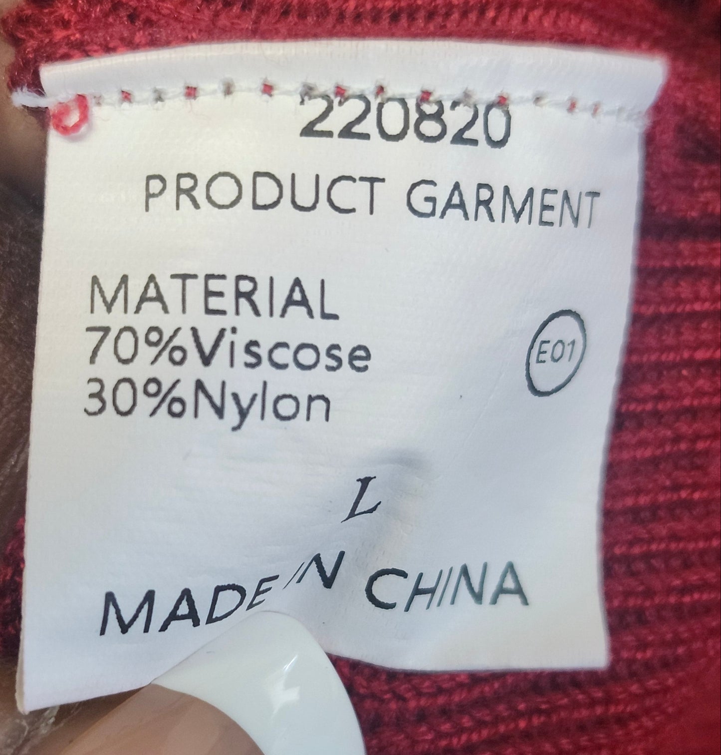 Woman Dress size Large "Crush Red "New Arrival" Just In Time For Christmas