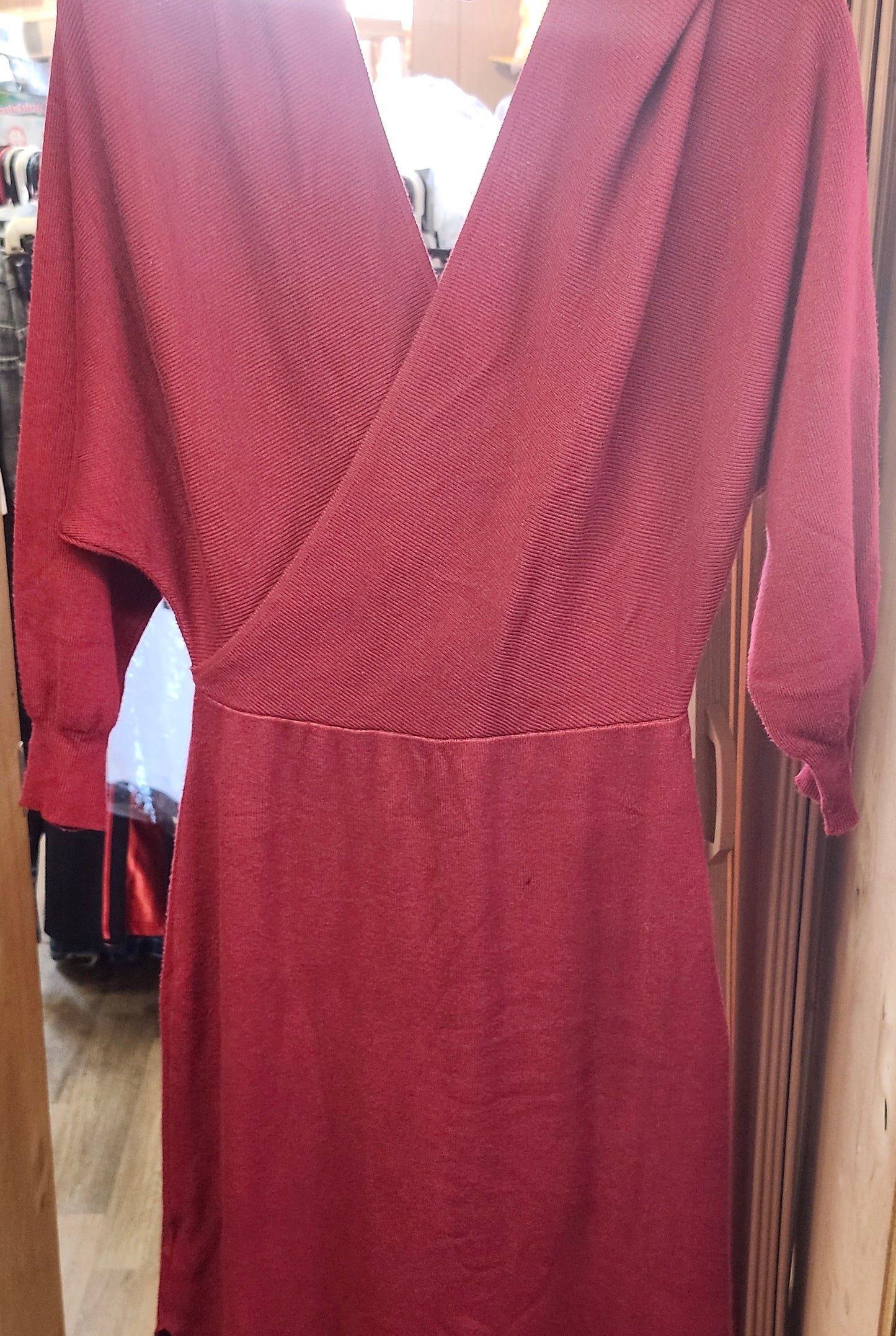 Woman Dress size Large "Crush Red "New Arrival" Just In Time For Christmas