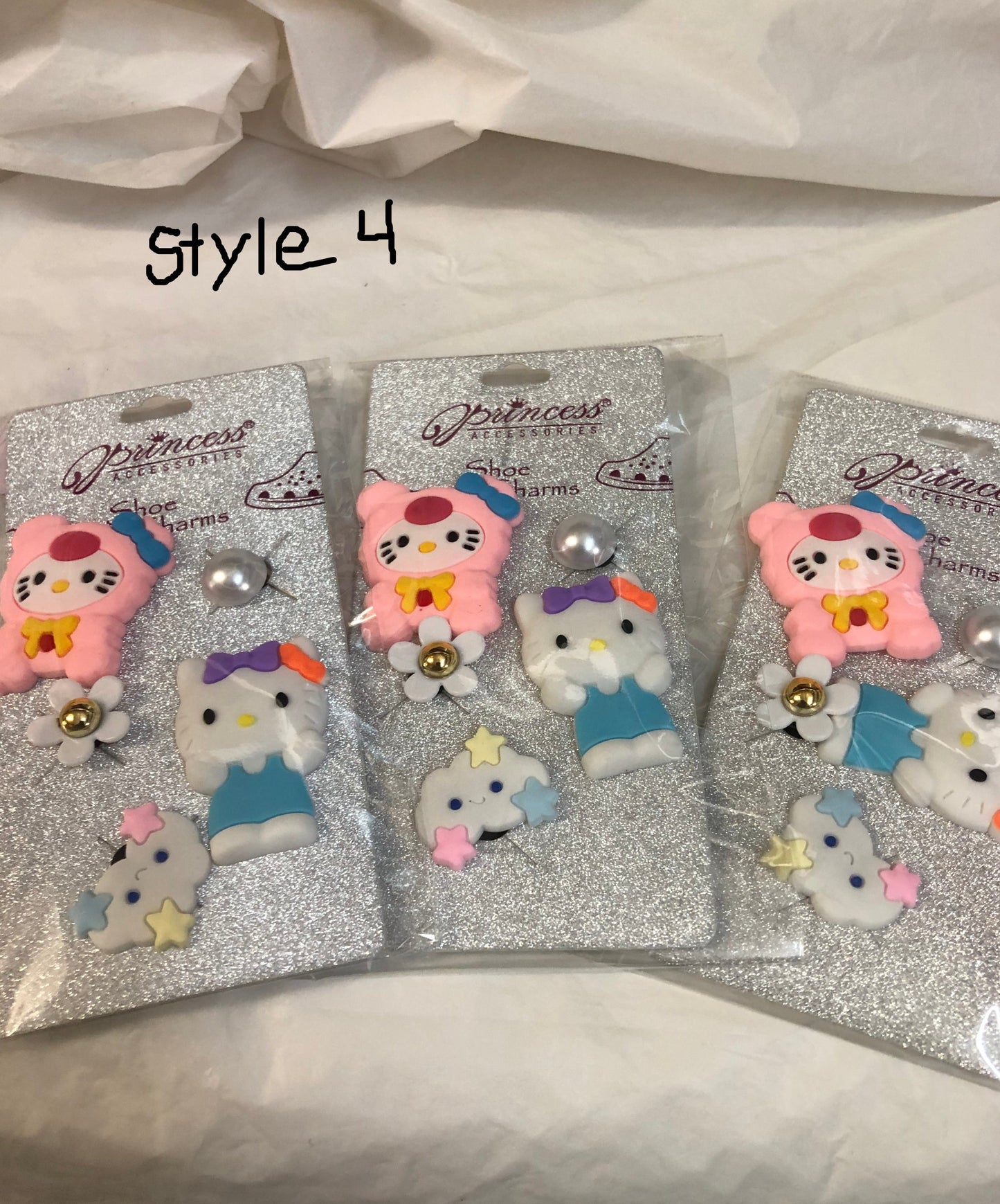 5 Pcs. Shoe Charms For Girl And Boys By Princess Accessories "New Arrival" 15.00 Ea. Or 2 for 25.00