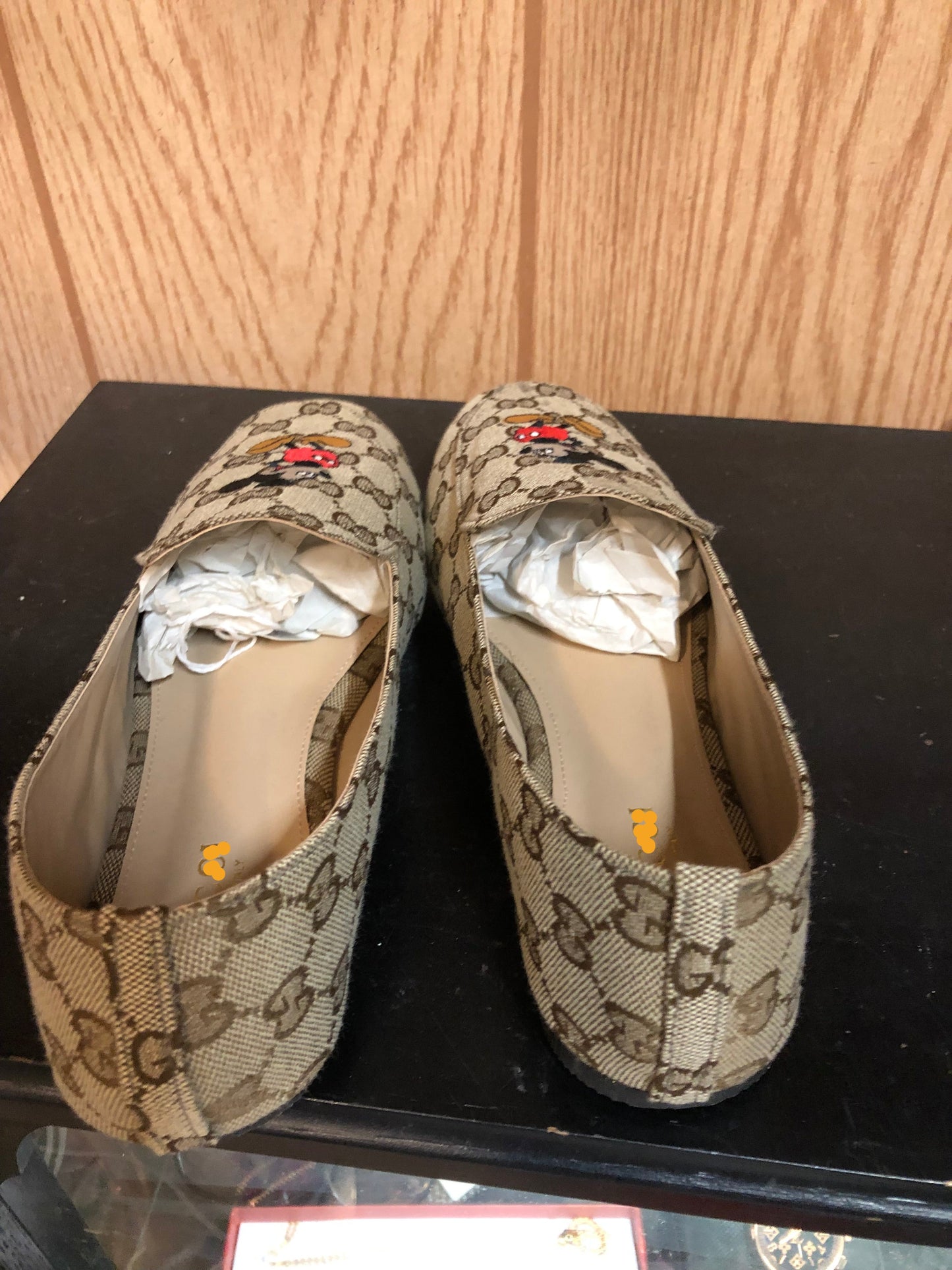 Woman  Mickey Mouse Flats Size 8 Color Tan(Sold Out)