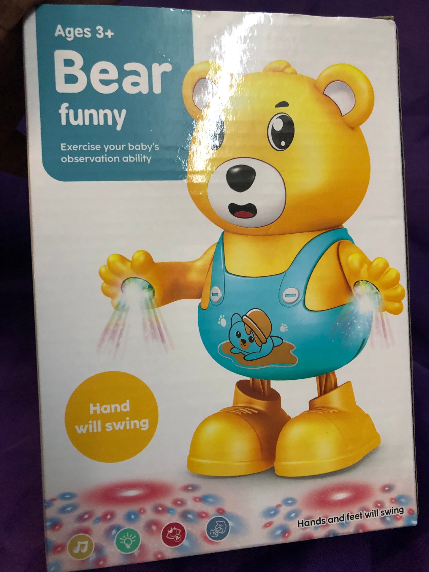 Toy For Kids Ages 3+ Bear Funny Color Yellow " New Arrival"