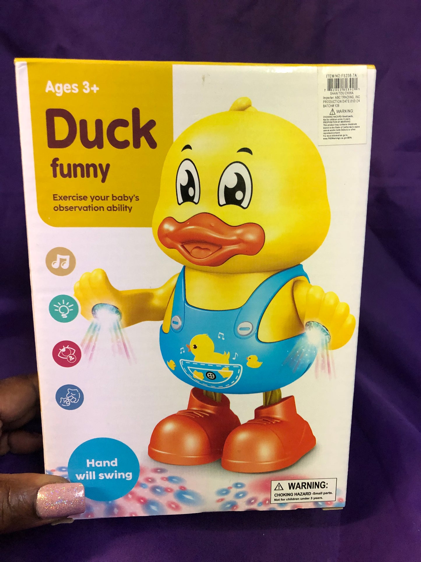 Toy For Kids Ages 3+ Duck Funny Color Yellow " New Arrival"