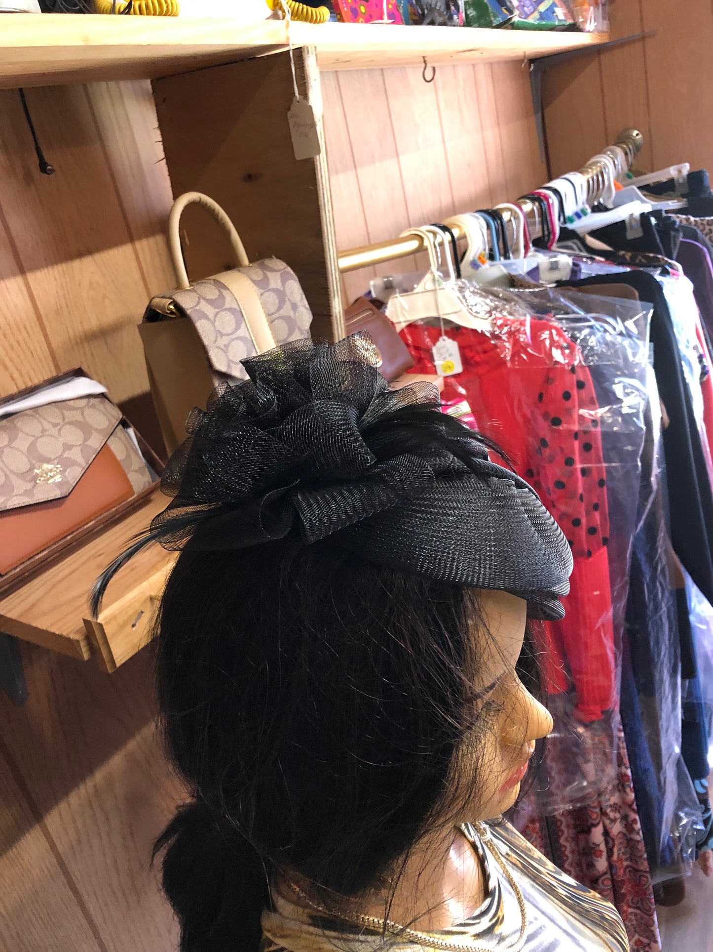 Woman Tuller/Feather Net Fascinator/Hat /Headwear Color Black (SOLD OUT)Thanks For Your Purchase.