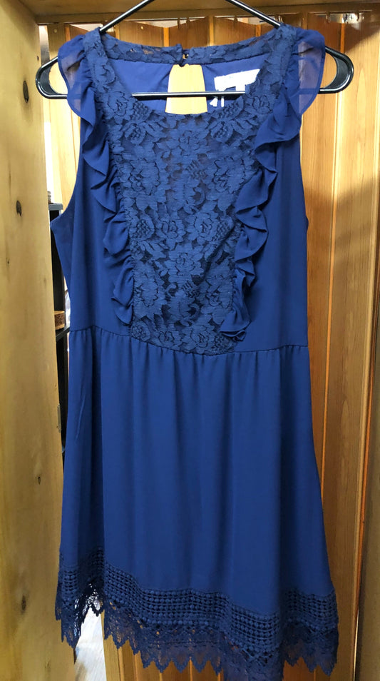 Dress Size Large In The Color Blue With Lace Trim Just In Time For Mother's Day By: Jolt