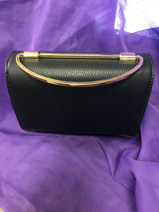 Woman Fashion Tote Bag With Chain Crossbody Strap Color Black "New Arrival"