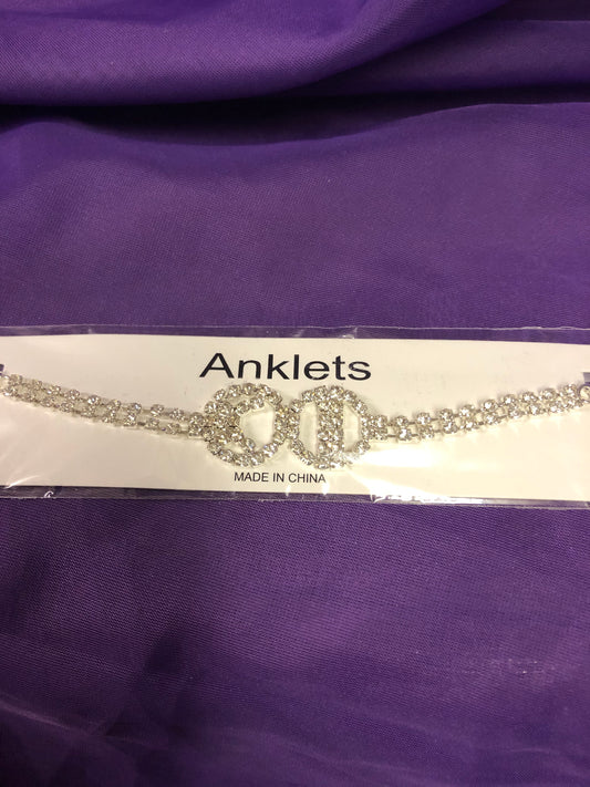 Woman Fashion Bling Anklets  Just In "New Arrival" Comes In Gold Or Silver