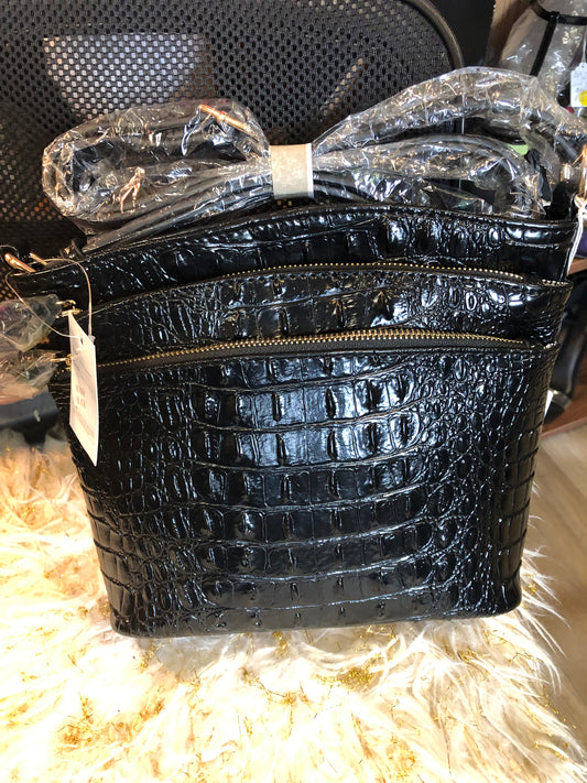 Woman Croc Crossbody Bag Color Black Great "New Arrival" Just In Time For Mother's Day