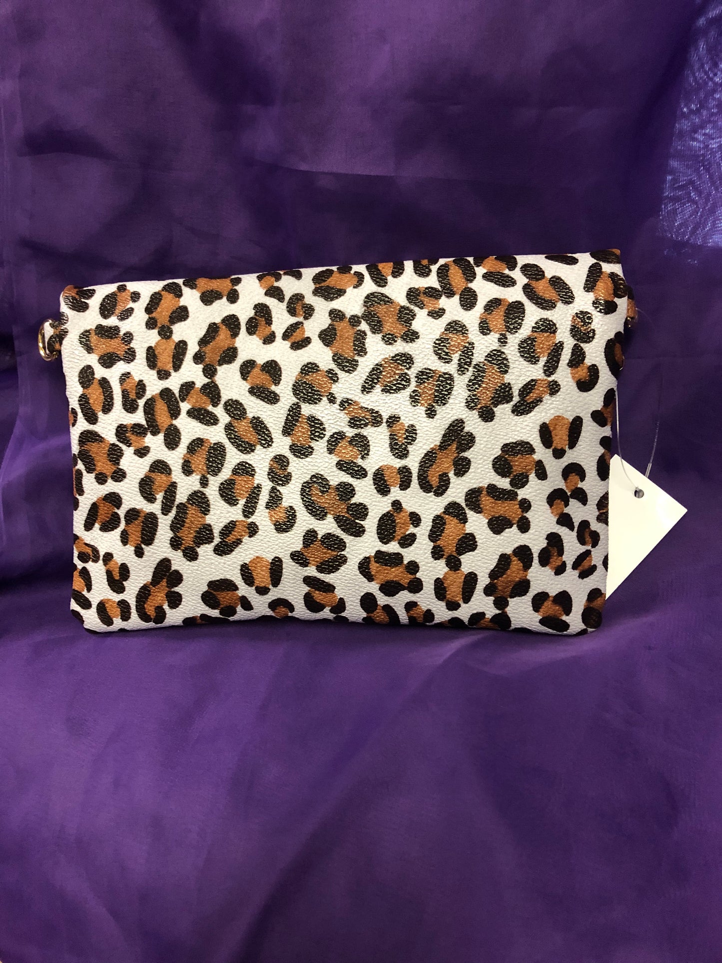 Woman Brown Cheetah Print Wristlet/Crossbody Bag "New Arrival"