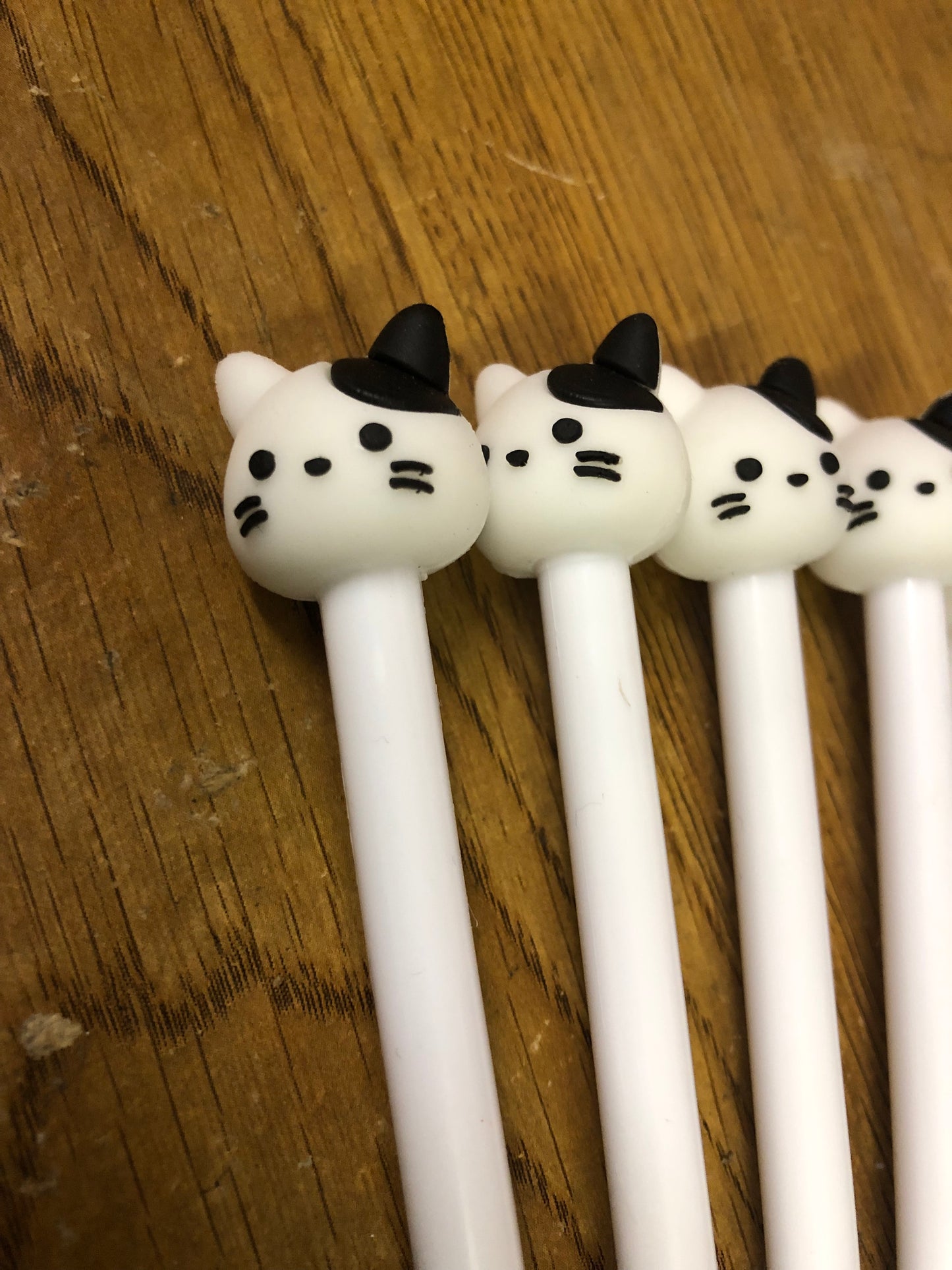 Cat Ball Point Pens Color White/Black "New Arrival" 3.00 Each Or All Only 9 Left  At 27.00