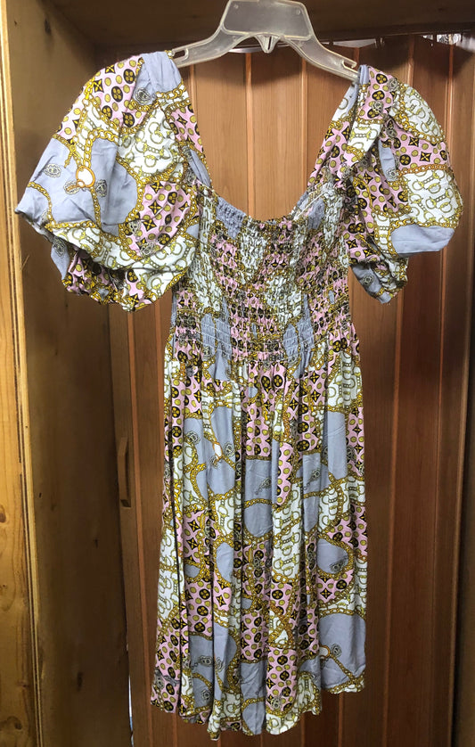 Summer Romper Dress Size Large Color multi "New Arrival"