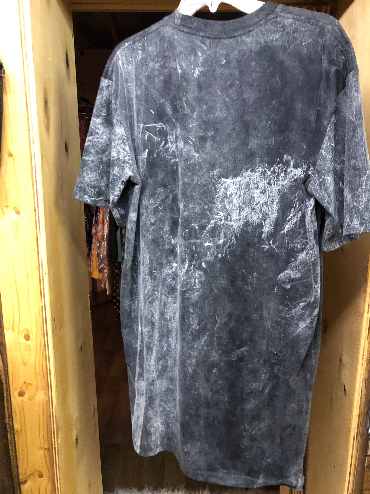 Woman "Betty Boop" Shirt Dress Size L/XL Color Coral Gray/Blk. "New Arrival"