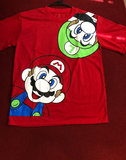 Men/Woman Graphic Nintendo Super Mario T-Shirt Color Red Size L/XL "New Arrival" SOLD OUT