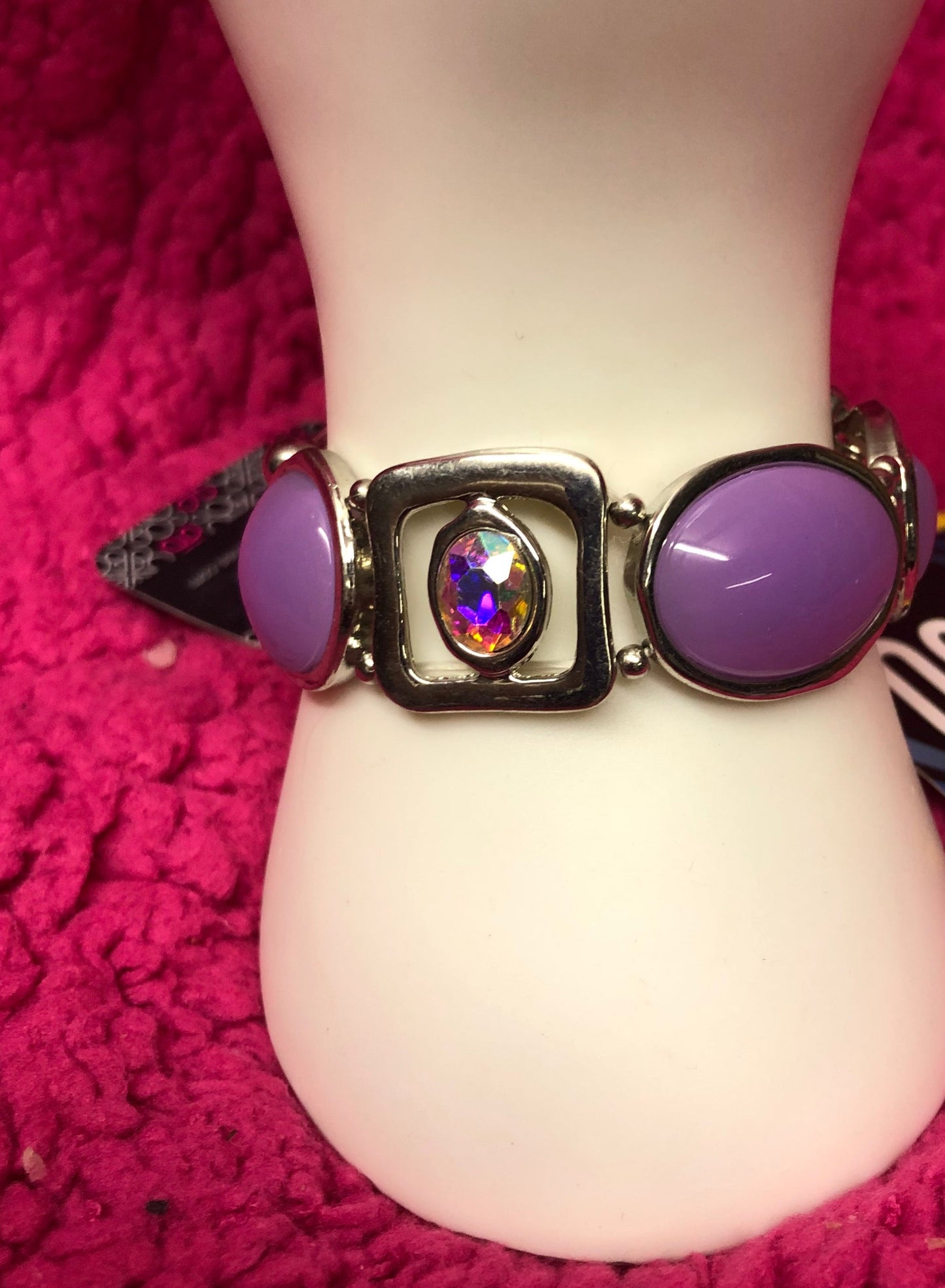 Woman Fashion Paparazzi Majestic Mashup Purple Bracelet "New Arrival" It's On A Stretchy Band