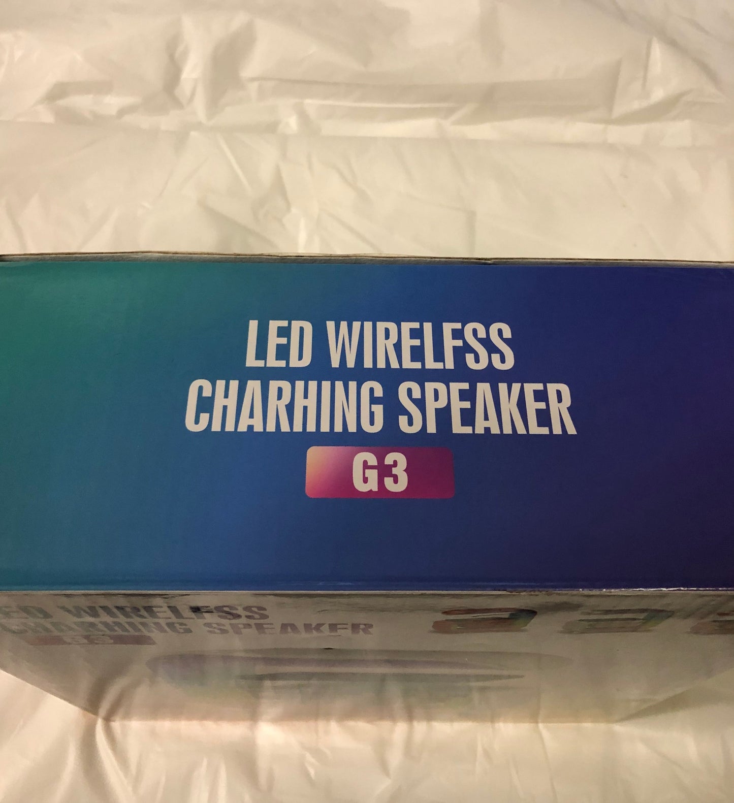LED Wireless Charhing Speakers G3 Great Christmas Gift  Color White "New Arrival"