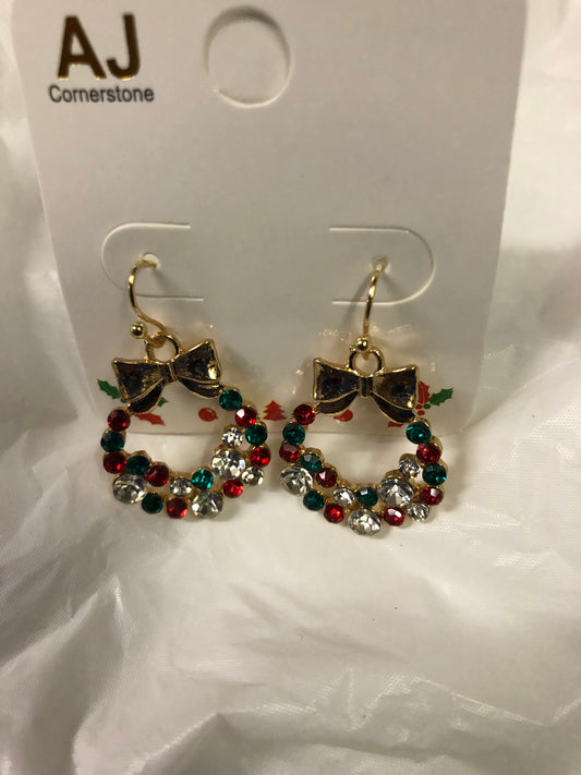 Woman Fashion Christmas Wreath Earring 'New Arrival "