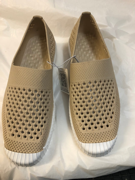 Women Layer 8 Slip on Water Rubber shoe size 10 Color Beige/White "New Arrival"