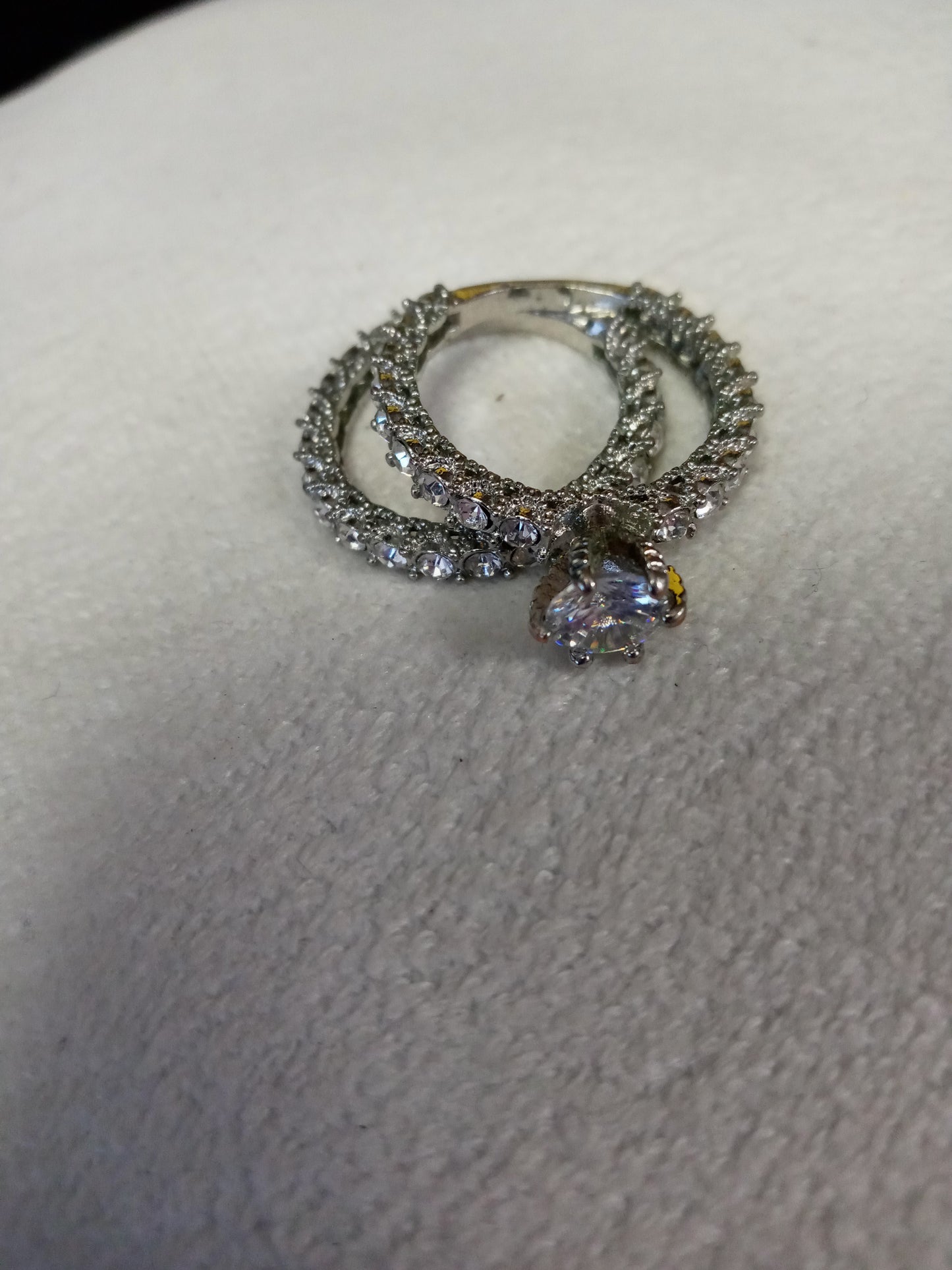 Woman Fashion Cubic Zerconia Ring Set Size 9