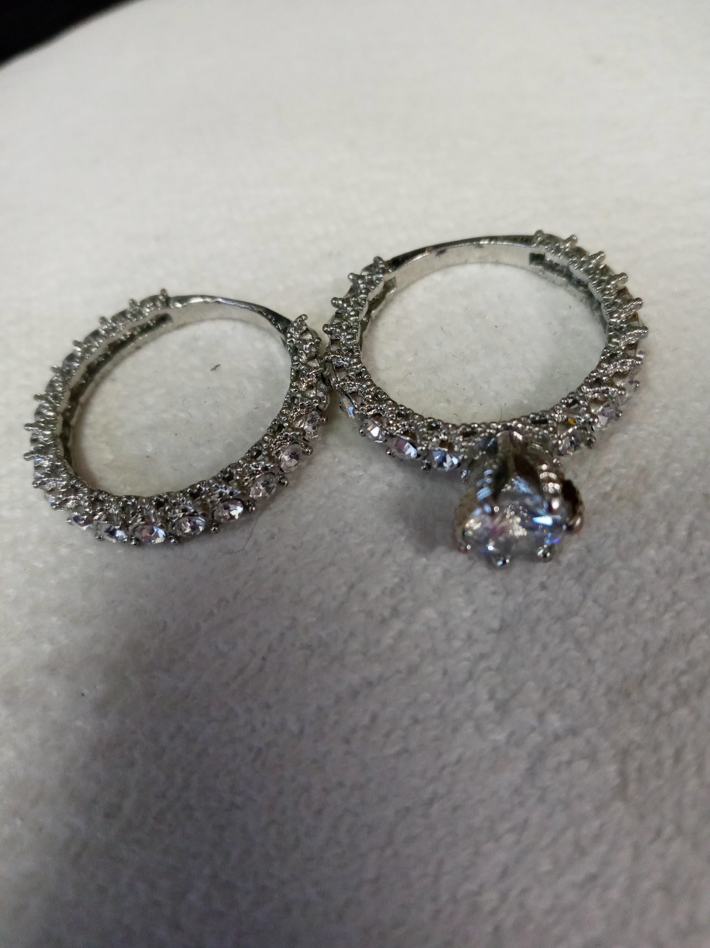 Woman Fashion Cubic Zerconia Ring Set Size 9
