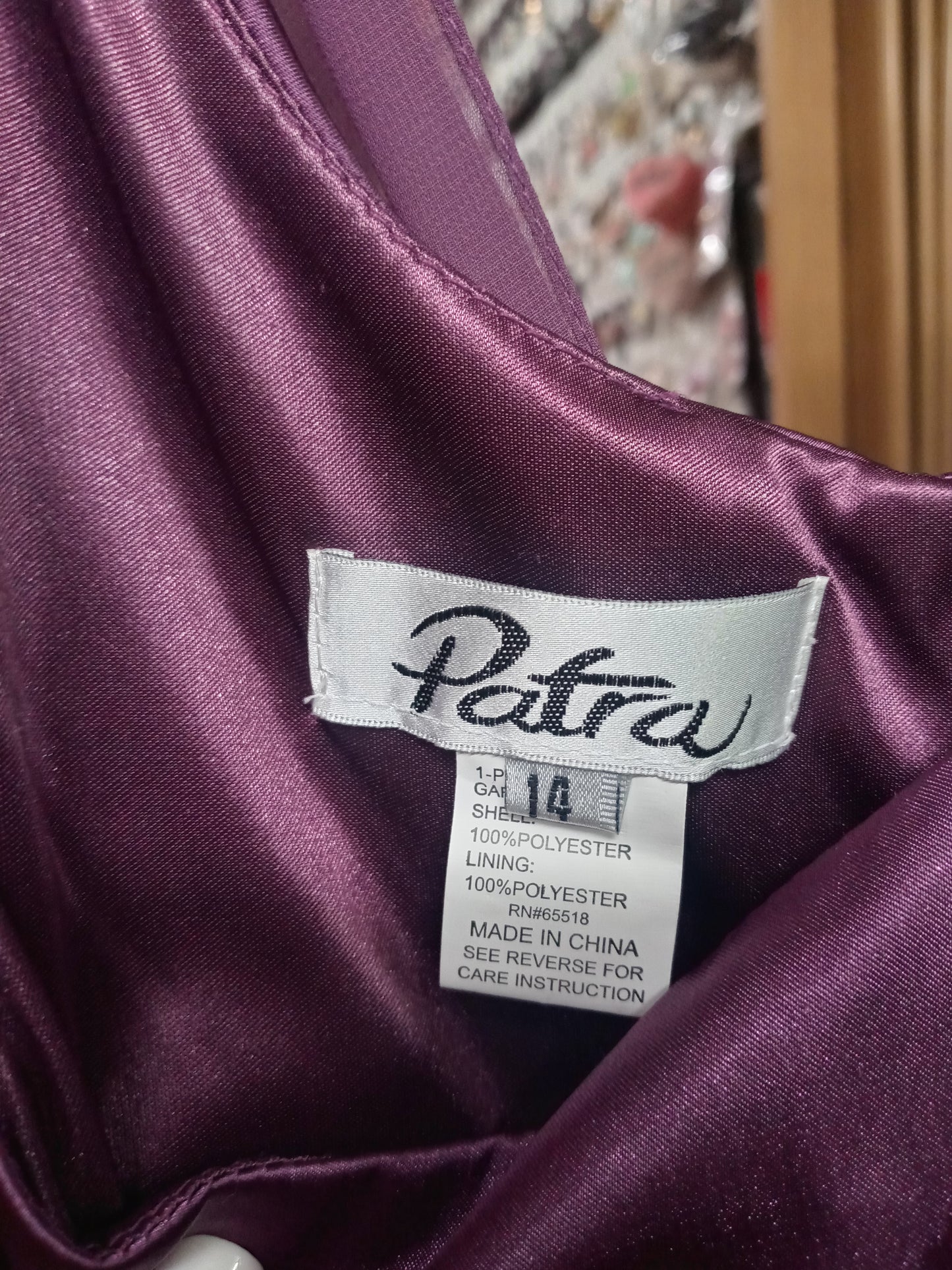Woman Evening Gown By:Patra Brand Size 14 Color Purple