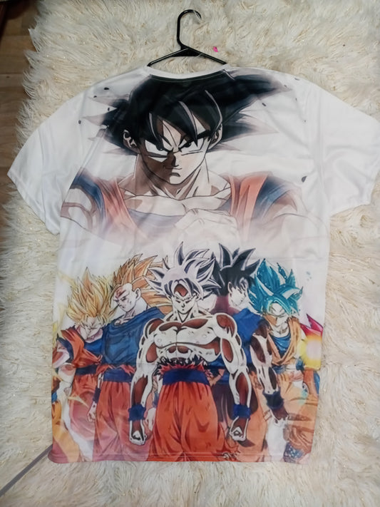 Men Anime Dragon Ball Z 3D Summer Short Sleeves T-Shirt Size 6XL