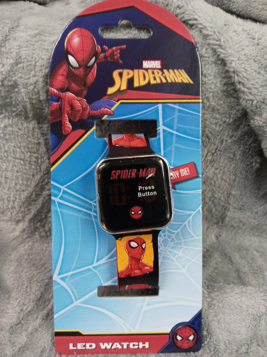 Marvel Spider-Man Square Face LED Watch"New Arrival"   Not A Toy
