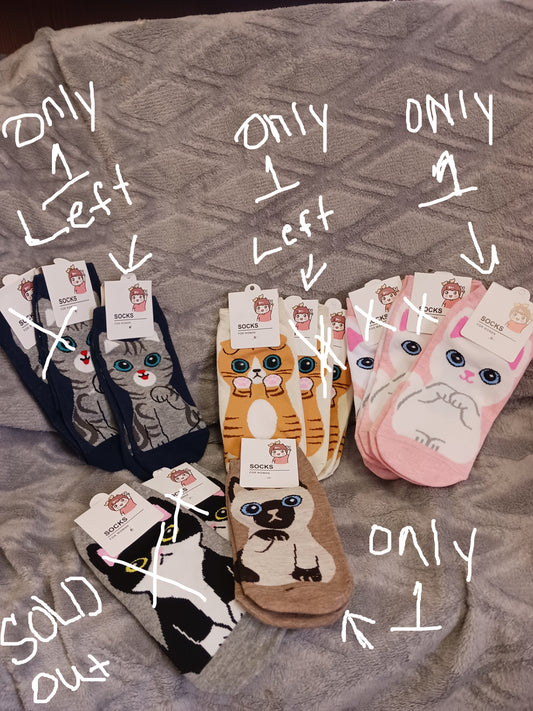Woman Cat lover Socks "New Arrival"