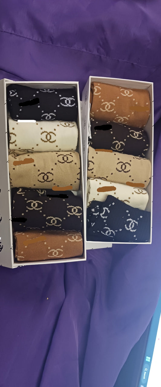 Woman C Ankle Socks "New Arrival" With Box Different Colors