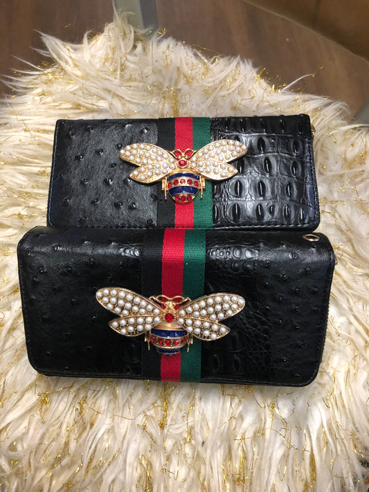 Fashion Double Zipper "G" Bling Colorful  Bee Wristlet Wallet Thanks For Your Purchase.(SOLD OUT)