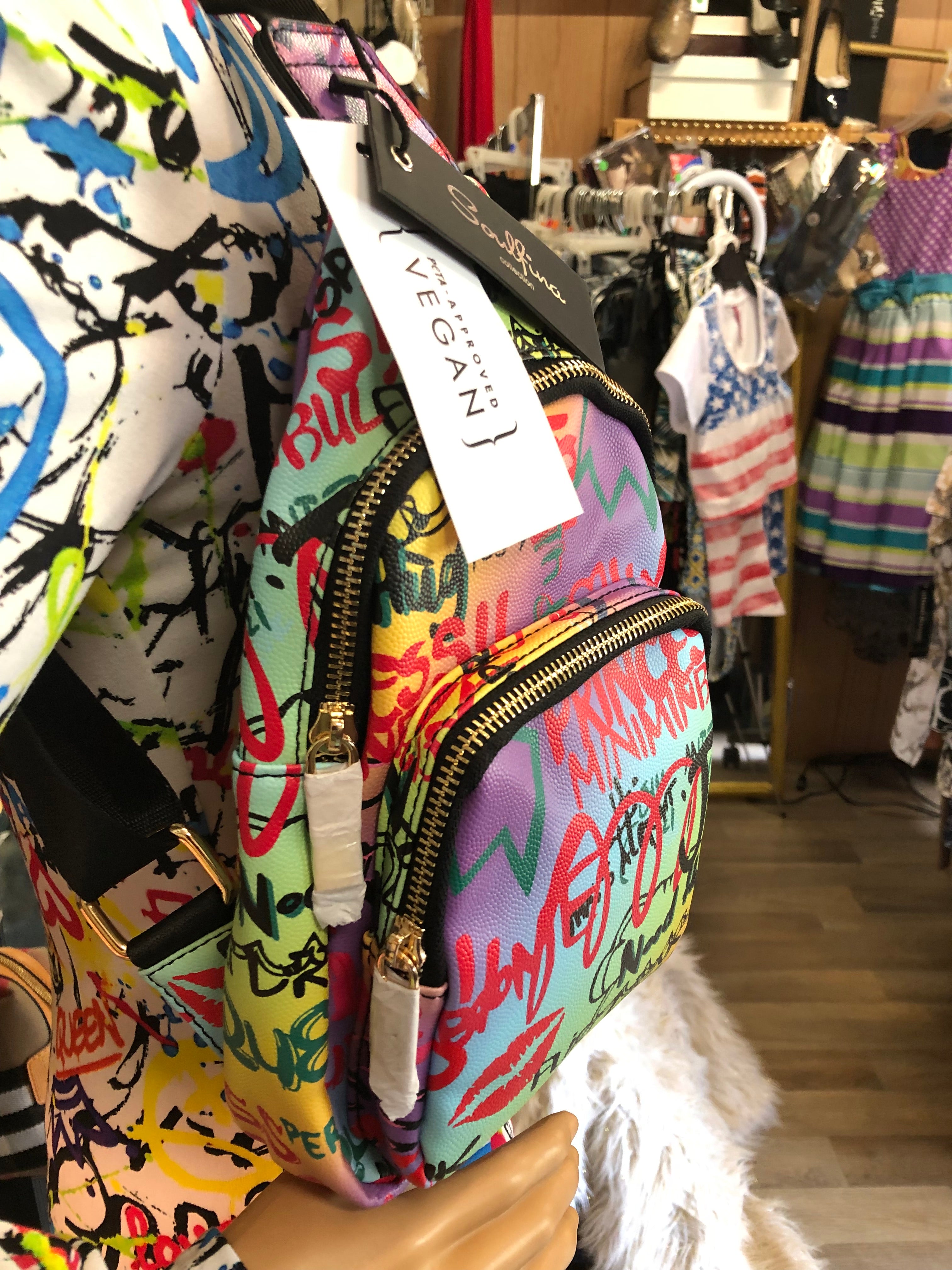 Graffiti Crossbody Approved Vegan Bag By: Soultina Collection – Sherri's  New Beginning Boutique LLC