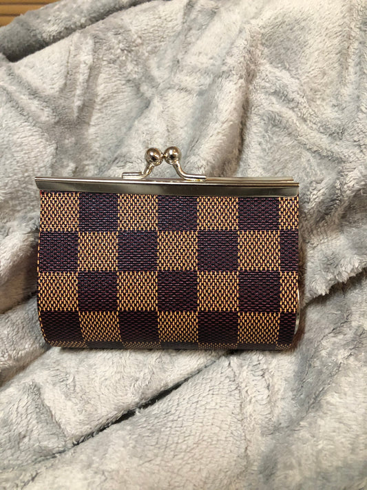 Checkers  coin purse