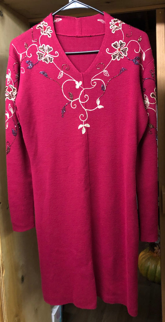 Woman Sweater Dress Size Med. Slip On  Start The Year Off In This Beauty.
