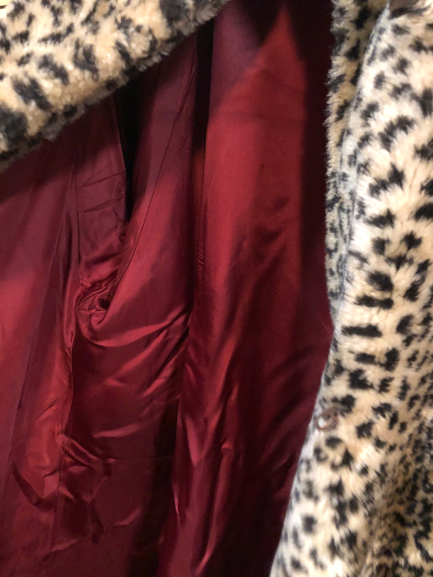 Womans Very Beautiful Cheetah Print Swing Coat "Just In" Size L