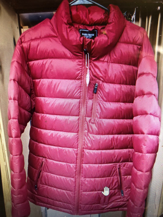 Woman Puffer Bass Creek Outfitters Coat Size XL Color Wine