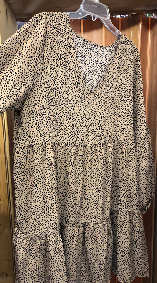 Woman Baby Doll Dress Size XL Fits 1XL Color Cheetah Print. Thanks For Your Purchase! "SOLD OUT"